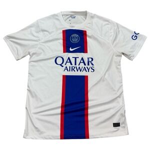 Nike Football Jersey Paris Saint-Germain White 2XL 2022-2023 Home Qatar Airways